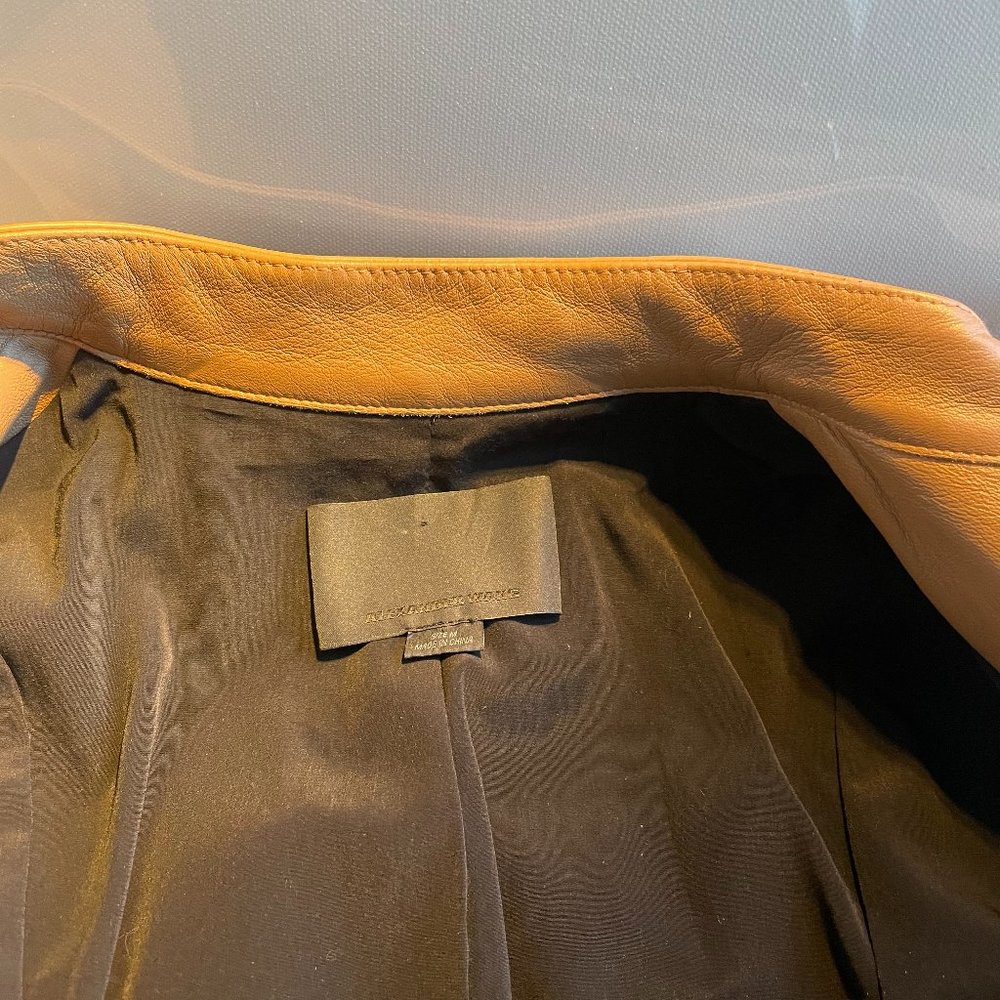 Alexander Wang Leather Two-tone Jacket - Picture 8 of 16